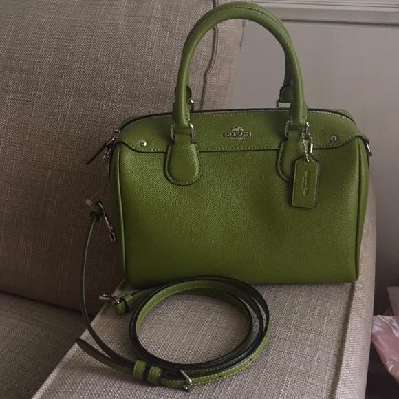 Coach green leather bag NWOT - Picture 2 of 5